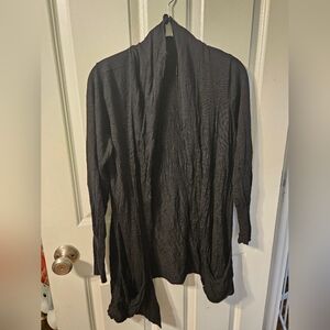 Eileen Fisher Merino Wool Open Front Cardigan